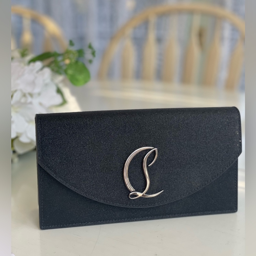 ❌SOLD❌Christian Louboutin Black Glitter Shoulder bag - Picture 12 of 13